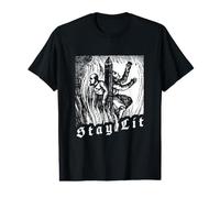 666 Burning Witches Occulte T-Shirt Graphique avec Valeur