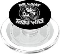 666 Fais ce Que tu Veux Satanic Baphomet 30s Cartoon Occult PopSockets PopGrip pour MagSafe