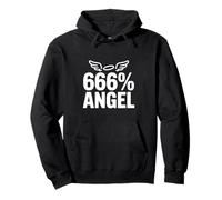 666% Humour Noir drôle Ange Sweat à Capuche
