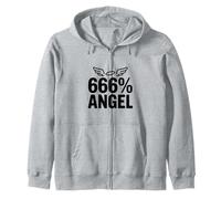 666% Humour Noir drôle Ange Sweat à Capuche