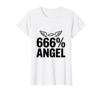 666% Humour Noir drôle Ange T-Shirt Graphique avec Valeur