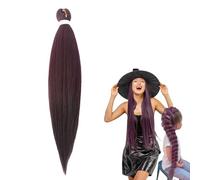 66cm Perruque Déguisement Hunter, Perruque Violette Tressées Pour En-fants Et Adultes, Coiffures De Chanteur Pop Accessoires De Cosplay D'Halloween, Cadeau Pour Femmes Filles (Marron foncé, 1pc)