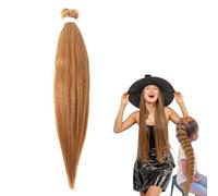66cm Perruque Déguisement Hunter, Perruque Violette Tressées Pour En-fants Et Adultes, Coiffures De Chanteur Pop Accessoires De Cosplay D'Halloween, Cadeau Pour Femmes Filles (Marron clair, 1pc)