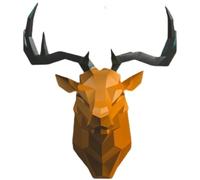 66cm Reindeer Head Paper Model Home Decor Bar Wall Decoration