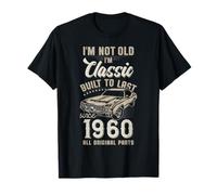 66e anniversaire Né en 1960 Voiture de collection T-Shirt