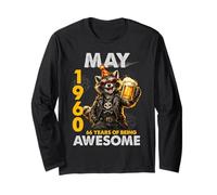 66th Birthday Raccoon Beer May 1960 Vintage 66 Years Old Manche Longue