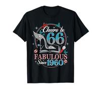 66th Birthday Women Cheers to 66 Years Fabulous Since 1960 T-Shirt