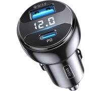 66w Allume Cigare Usb, 36w Usb C + 30w Usb A Charge Rapide Chargeur Voiture Pour Iphone 15 14 13 12 Pro Mini Plus Samsung Galaxy S23 Ipad Airpods Switch Etc