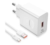 66W Chargeur Rapide Compatible avec Honor Adaptateur Secteur USB C Super Charge avec Câble 1m pour Honor Magic 400 Lite 6 7 8 Lite 6Pro V5 V3 X6b X6c X7b X8d X9c X9d pour Pura 70 Pad 10 X9a