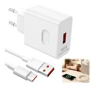 66W Chargeur Rapide pour Honor 200 Lite/200 Pro/90 Lite/Magic 6 Lite, Supercharge Chargeur avec 6A 1m Câble USB C pour Honor Magic 6 6Pro Magic7 Lite X6b X8b Pad 2 9 X8a X90 90 Lite, Magic 6 Lite