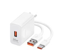 66W Supercharge Chargeur Rapide pour Honor, Chargeur Rapide 6A Câble USB C