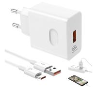 66W Supercharge Chargeur Rapide pour Honor Huawei 200 Lite 400 Magic7 Lite, Chargeur Rapide Supercharge avec USB C 1.5m pour Honor 90 Lite 200 Lite 70 Lite X6/8b Pad X8a X9 Magic5/6 6Pro 6Lite 5 5Pro