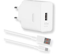 66W Supercharge Chargeur Rapide pour Hua-wei Honor, USB C Chargeur avec Câble USB C 1m 6A, Adaptateur Chargeur pour Hua-wei Pura 70, Mate 60 Pro, Ho-nor 200 Lite, Ma-gic6 Lite, Magic6 Magic7 Lite