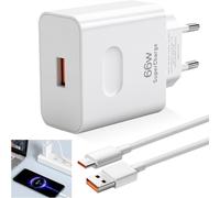 66W Supercharge Chargeur Rapide pour Huawei Honor 90 Lite 200 Lite,Adaptateur Rapide Charge avec 6A Câble USB C 1m Compatible avec Honor 90 400 200 Lite X6b X8b Pad X8a X9 Magic6 6Pro 5 5Pro