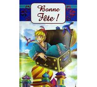 67-1052-ABF Carte de Vœux BONNE FÊTE pour Jeune Garçon Avec Enveloppe Format 12x17,5cm - Illustration Conte Aladin et la Lampe merveilleuse Mille et Une Nuits Cartoons BD Saint St Nicolas 6 décembre