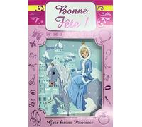 67-1054-ABF Carte de Vœux BONNE FÊTE Princesse Reine sur son Cheval dans la Neige pour Petite Fille Avec Enveloppe Format 12x17,5cm Illustration Château de Conte de Fées Sainte Catherine 25 novembre