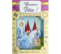 67-1054-BBF Carte de Vœux BONNE FÊTE Princesse Reine de l'Hiver sur son Cheval pour Petite Fille Avec Enveloppe Format 12x17,5cm Illustration Château de Conte de Fées Sainte Catherine 25 novembre