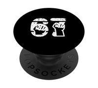 67 Afro-Américain Power Fist Symbole Numéro Design PopSockets PopGrip Adhésif