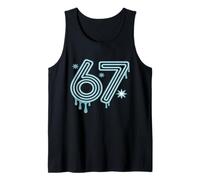 67, années 80 et 70, Meme Funny Six Seven Alpha Slang Débardeur