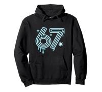 67, années 80 et 70, Meme Funny Six Seven Alpha Slang Sweat à Capuche