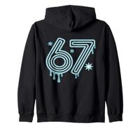 67, années 80 et 70, Meme Funny Six Seven Alpha Slang Sweat à Capuche