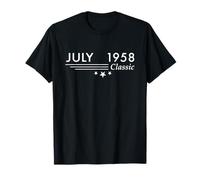67 ans cadeau vintage classique juillet 1958 Simplicité T-Shirt