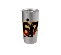 67 Basketball Meme Six Seven Slam Dunk Boys Brain Rot Game Gobelet isotherme en acier inoxydable double paroi