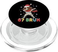 67 Bruh Meme German Shorthaired Pointer Dog Christmas Teens PopSockets PopGrip pour MagSafe