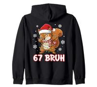 67 Bruh Six Seven Meme Squirrel Christmas Kids Boys Girls Sweat à Capuche