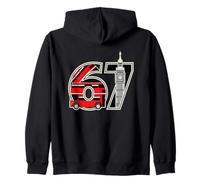 67 Bus Rouge Big Ben London Numéro Design Sweat à Capuche