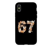 67 Chemise avec Chats Meme Garçons Filles Chatons 67 Cat Six Seven Coque pour iPhone X/XS