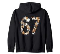 67 Chemise avec Chiens Meme Garçons Filles Chiots 67 Chien Six Seven Sweat à Capuche