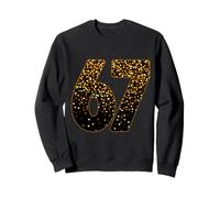 67 Chiffres de célébration élégants à Pois Design Minimaliste Sweatshirt