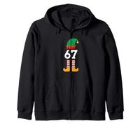 67 Christmas 6 7 Six Seven Christmas Happy Holidays Funny Gen Z Sweat à Capuche