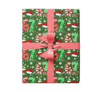 67 Christmas Wrapping Paper - Treat Box Wrap Supplies, Gift Wrapping with Colorful Patterns, Holiday Accessory, Decorative Holiday Paper with Premium Material, Festive Sheets for Party Planners