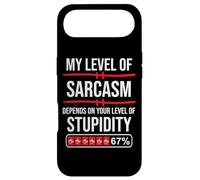 67 Coffee My Level of Sarcasm Depends on Level of Stupidity Coque pour iPhone Air