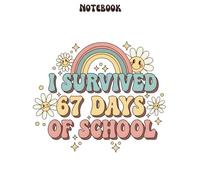 67-Day School Challenge Notebook: Funny Six Seven Meme