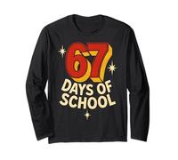 67 Days of School Funny Six Seven 6 7 Meme Z Gen Garçons Filles Manche Longue