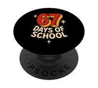 67 Days of School Funny Six Seven 6 7 Meme Z Gen Garçons Filles PopSockets PopGrip Adhésif