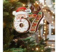 67 décorations de Noël, drôles Six Seven Décorations de vacances en acrylique Cadeau pour sapin de Noël, décoration d'intérieur (C)