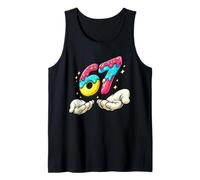 67 Design T-Shirt drôle numéro 67 pour Hommes, Femmes et Enfants 67 Meme Débardeur