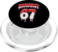 67 Design T-Shirt drôle numéro 67 pour Hommes, Femmes et Enfants 67 Meme PopSockets PopGrip pour MagSafe