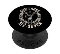 67 Diplôme d'études : Maîtrise de Master Cum Laude Six Seven PopSockets PopGrip Adhésif