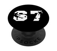 67 Figurine de numéro d'action de Joueur de Football PopSockets PopGrip Adhésif