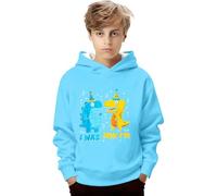67 Fun Meme Pull à Capuche-Sweat à Capuche imprimé Graphique pour Enfants- garçon et Fille- Pull en Polaire Douce avec Motifs pour Jouer et Aller à l'école (Sky Blue- 7-8 Years)