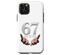 67 Funny Six Seven 6 7 Meme Gen Alpha Teens Slang 6 7 Hands Coque pour iPhone 11 Pro