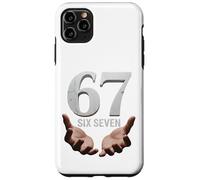 67 Funny Six Seven 6 7 Meme Gen Alpha Teens Slang 6 7 Hands Coque pour iPhone 11 Pro Max