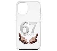 67 Funny Six Seven 6 7 Meme Gen Alpha Teens Slang 6 7 Hands Coque pour iPhone 12/12 Pro