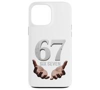 67 Funny Six Seven 6 7 Meme Gen Alpha Teens Slang 6 7 Hands Coque pour iPhone 13 Pro Max