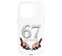 67 Funny Six Seven 6 7 Meme Gen Alpha Teens Slang 6 7 Hands Coque pour iPhone 15 Pro